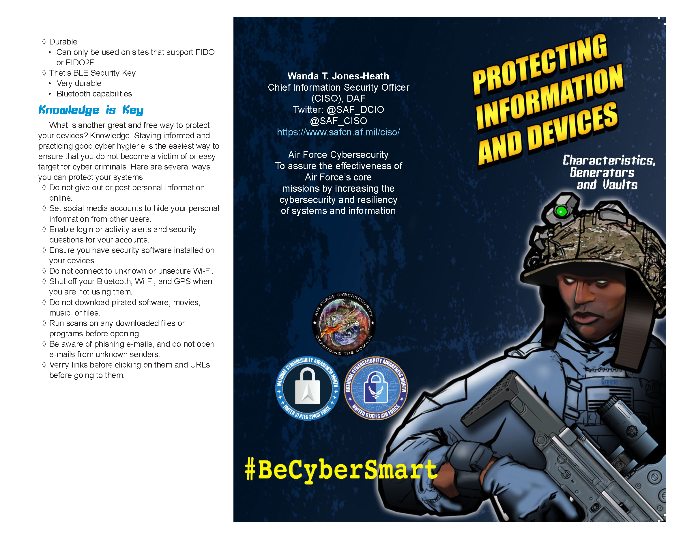 Cyber Month Protecting Information and Devices Virtual Handout 2020